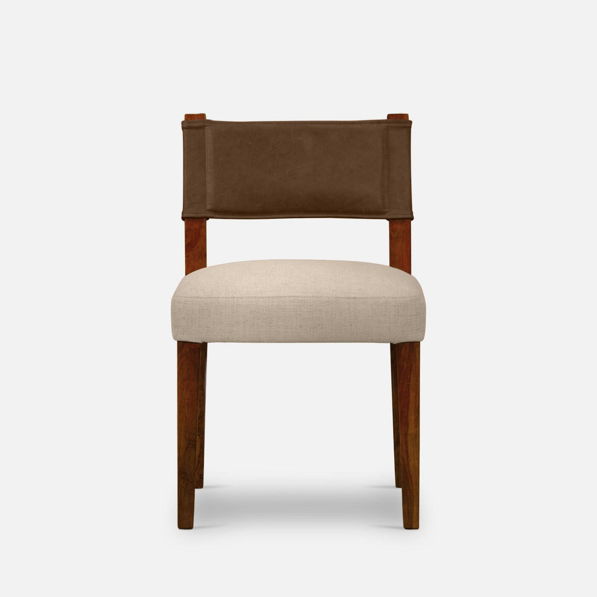 Angel Upholstered Chair - Set of Two - Dual Tone - Tan