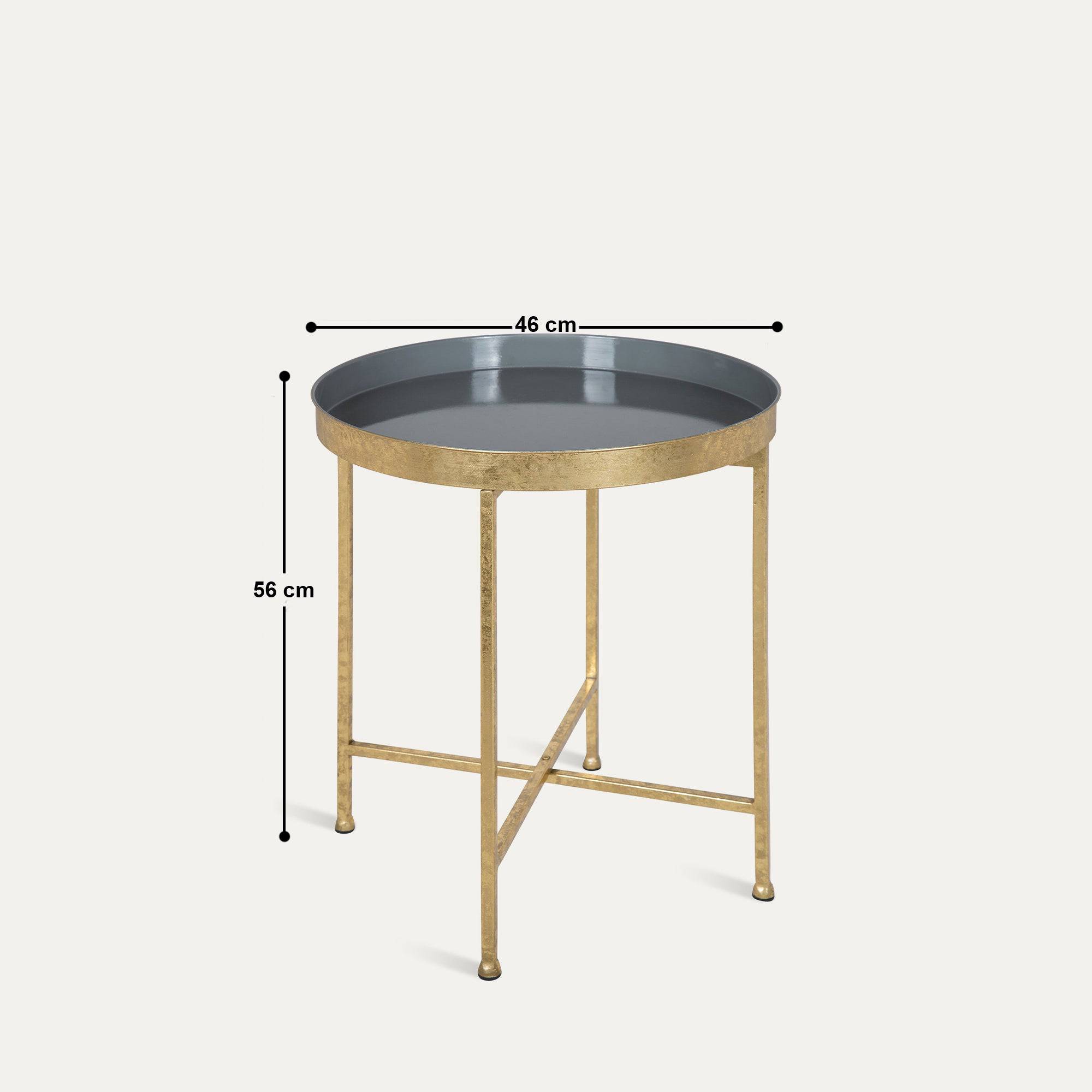 Helena Table - Metal frame with Tray Top