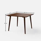 Helena-Flora Walnut Dining Table Set - 4 & 6 Seater - All Sizes - Crafts Mill Bespoke Furniture - Dining