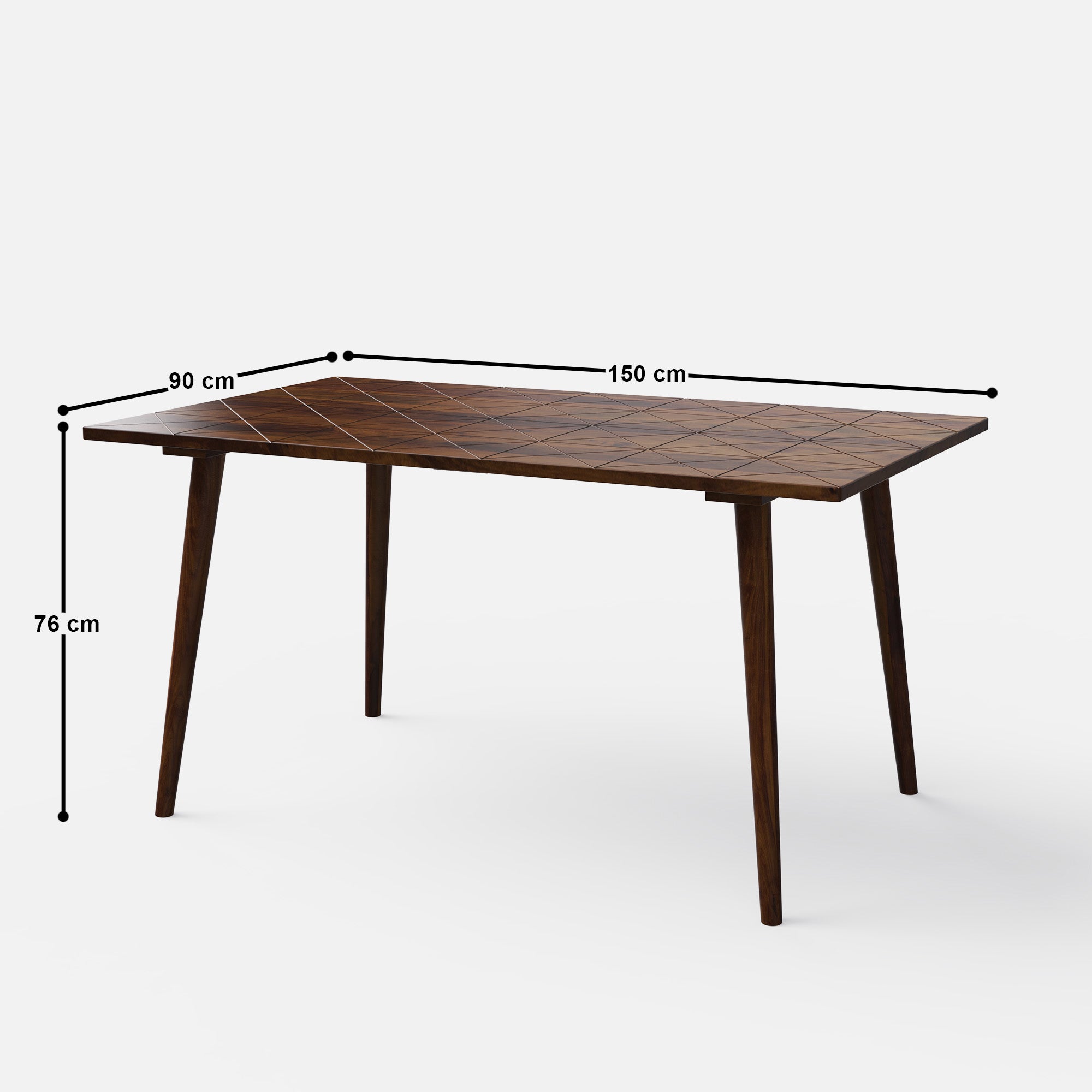 Helena-Flora Walnut Dining Table Set - 4 & 6 Seater - All Sizes - Crafts Mill Bespoke Furniture - Dining
