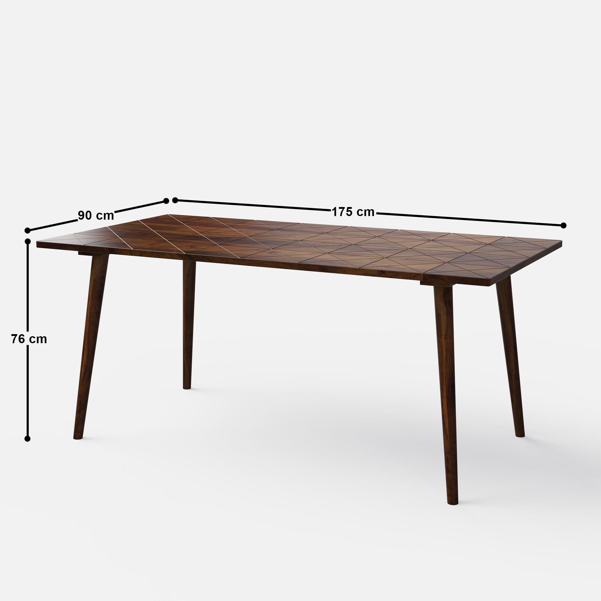 Helena-Flora Walnut Dining Table Set - 6 Seater/175 cm - Crafts Mill Bespoke Furniture - Dining