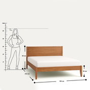 Acacia Harmony Bed Frame Queen Size Mattress Size