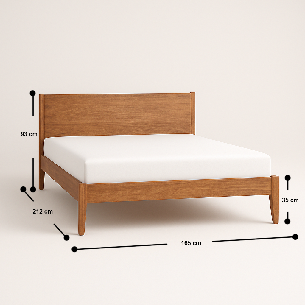 Acacia Harmony Bed Frame Queen Size Mattress Size