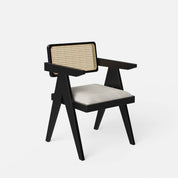 Helena-Pierre Black Dining Table Set - 6 Seater/150 cm - Crafts Mill Bespoke Furniture - Dining