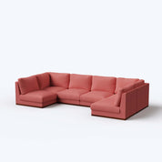 Derek Modular U- Shaped sofa - 62" Left Chaise | 123" Middle | 62" Right Chaise