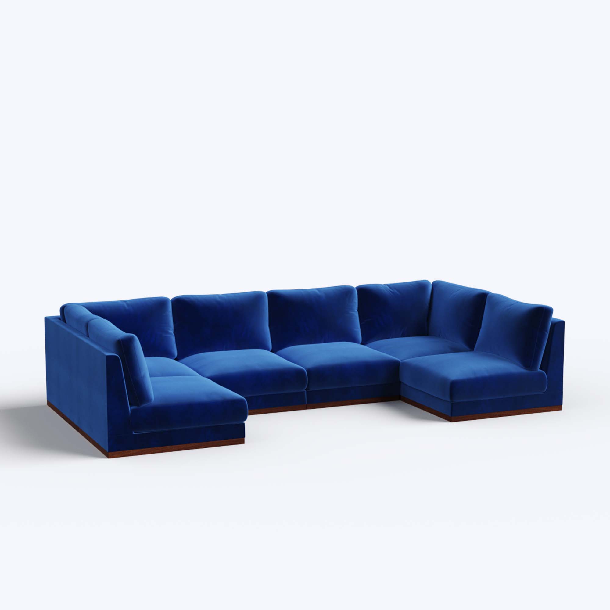 Derek Modular U- Shaped sofa - 62" Left Chaise | 123" Middle | 62" Right Chaise