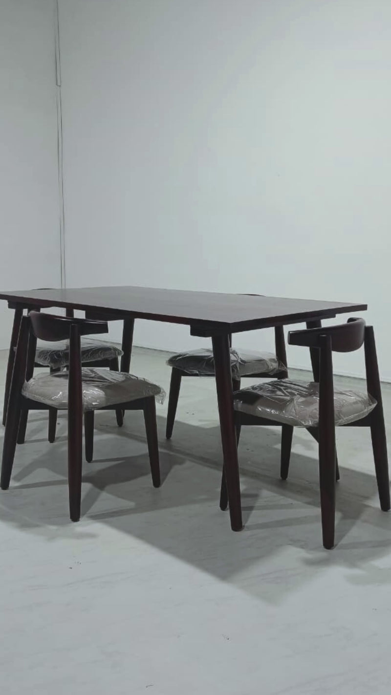 Helena Plain Top-Arendt Dining Set - 150 cm - 4 Seater