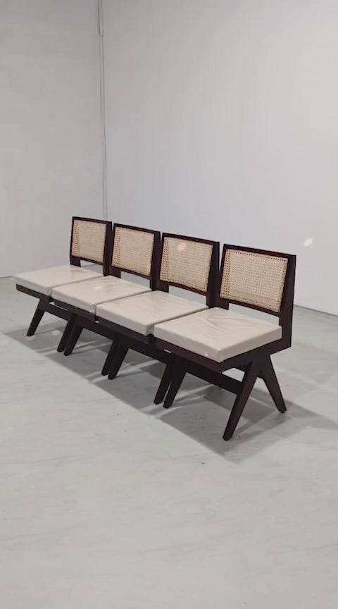 Jean Upholstered Chairs - Sheesham Provincial Teak