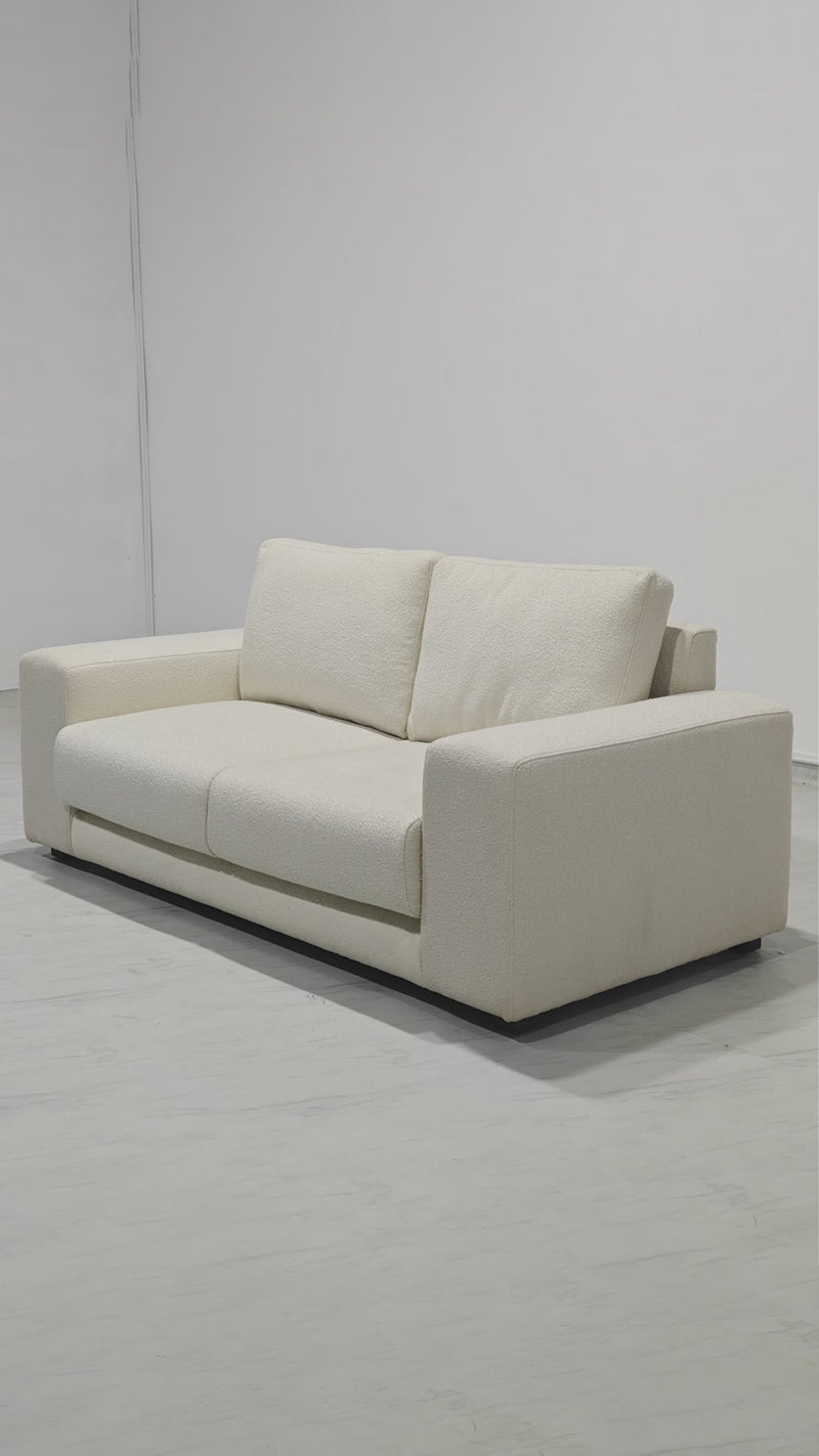 Derek 2 Seater Sofa - 70" - Cream Boucle