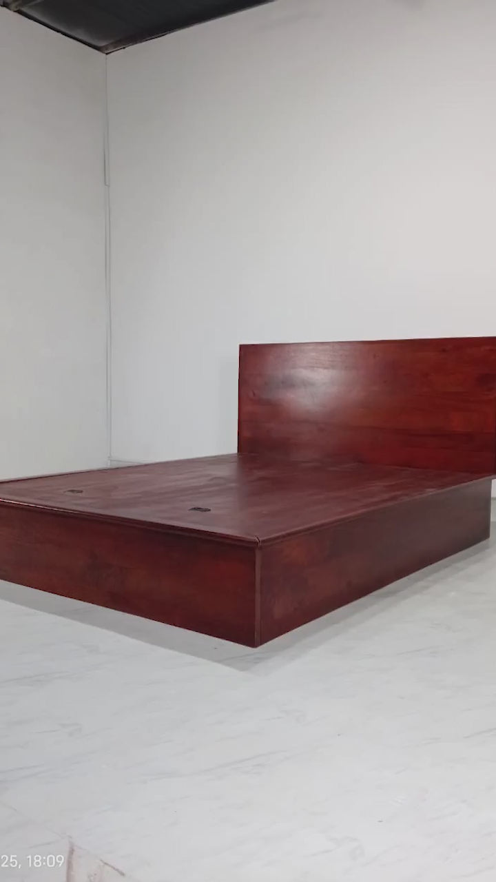 Fran Hydraulic Storage Bed - Mango Honey