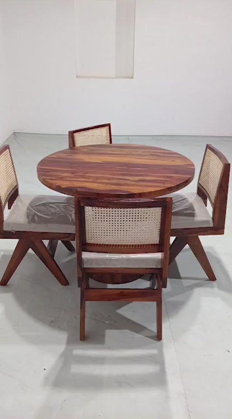 Yukon-Jean Dining Set - 100cm Diameter - 4 Seater