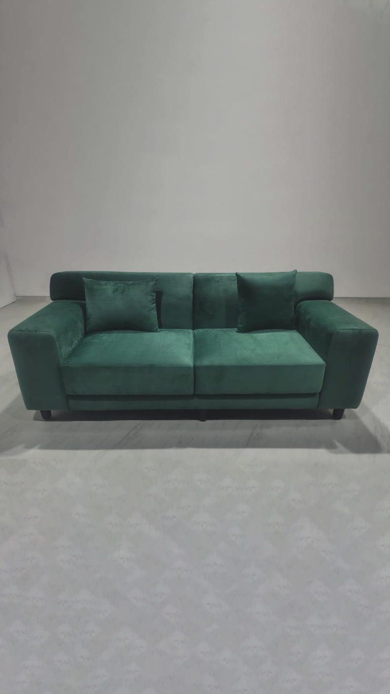 Edith 3 Seater Sofa - 78" - Emerald Green