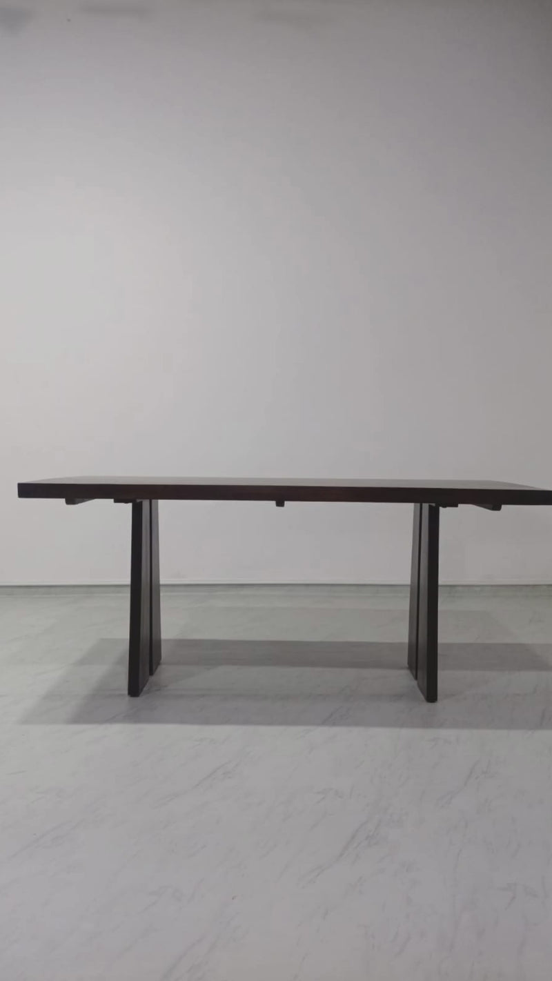 Ana Dining Table - 150 cm - Mango Walnut