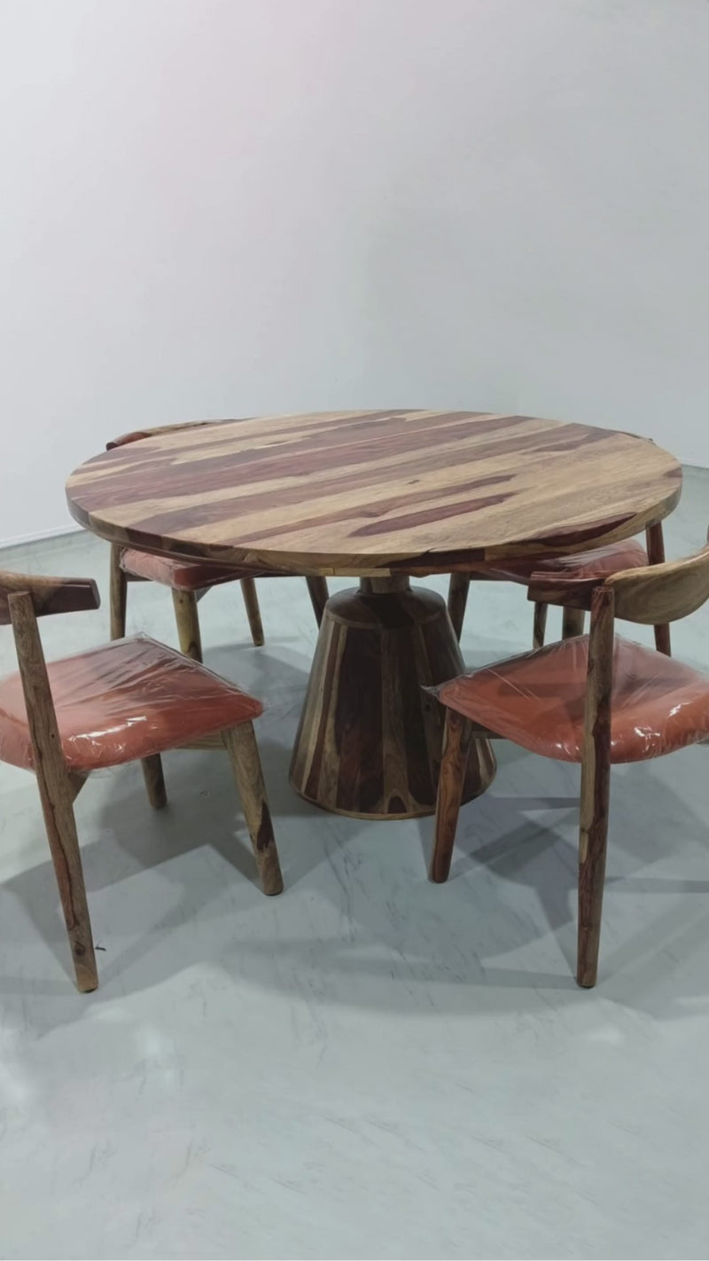 Yukon-Arendt Dining Set - 130 cm Diameter - 4 Seater