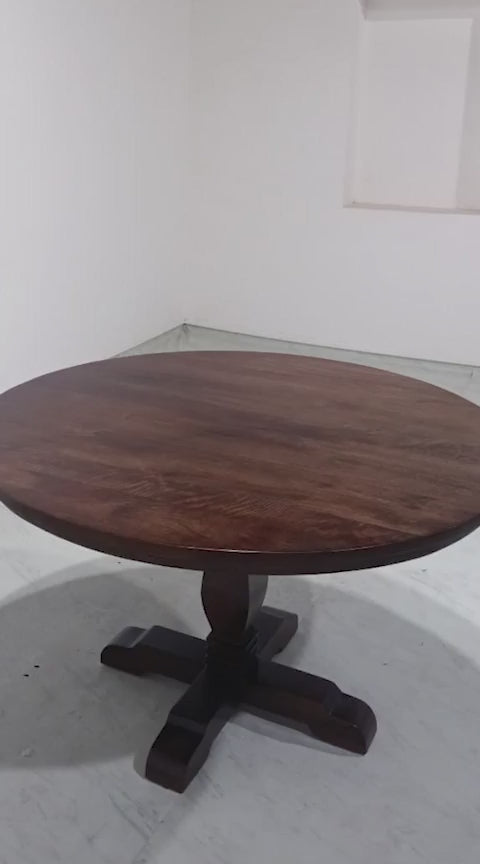 Derbyshire Round Dining Table - 130 cm Diameter - Mango Walnut