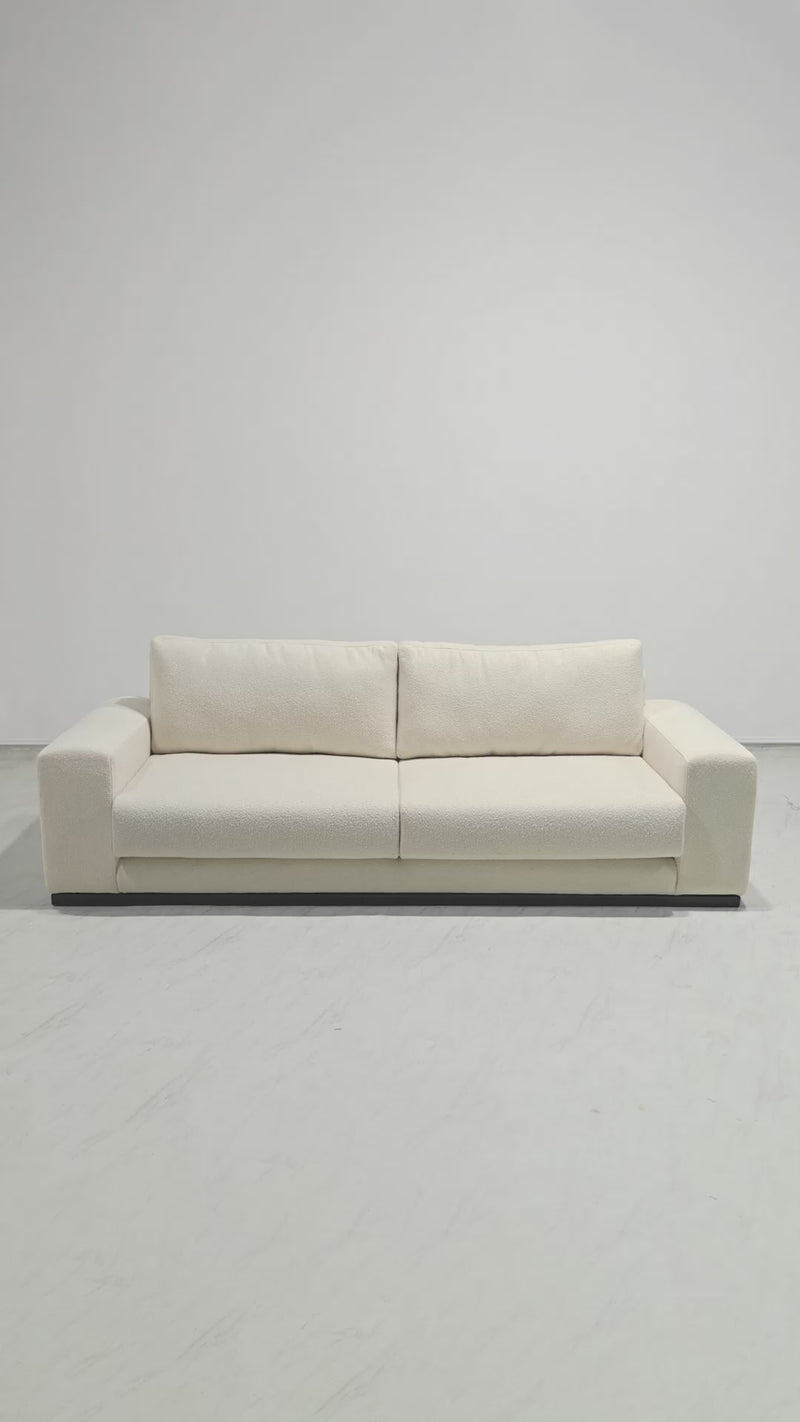 Derek 4 Seater Sofa - 92" - Cream Boucle 