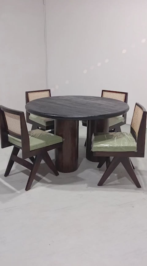 Amor-Jean Dining Set - 130cm Diameter - 4 Seater