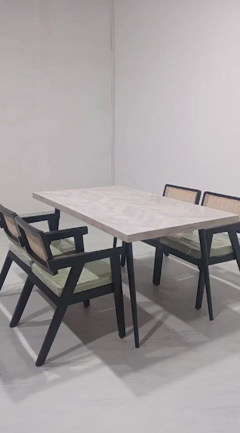 Souza-Bob Dining Set - 150 cm - 4 Seater
