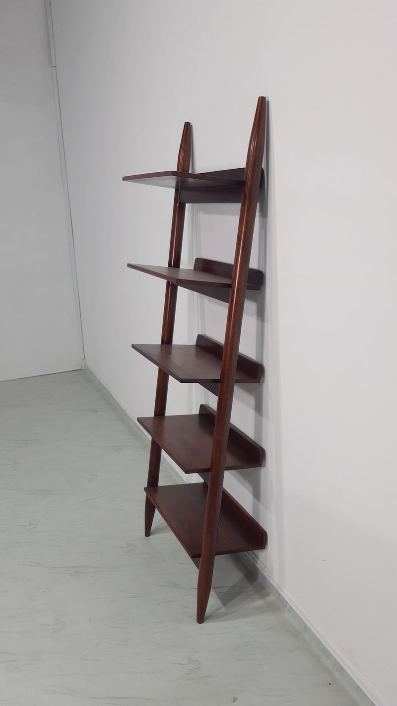 Tove Bookshelf - Honey Polish on Mango Wood