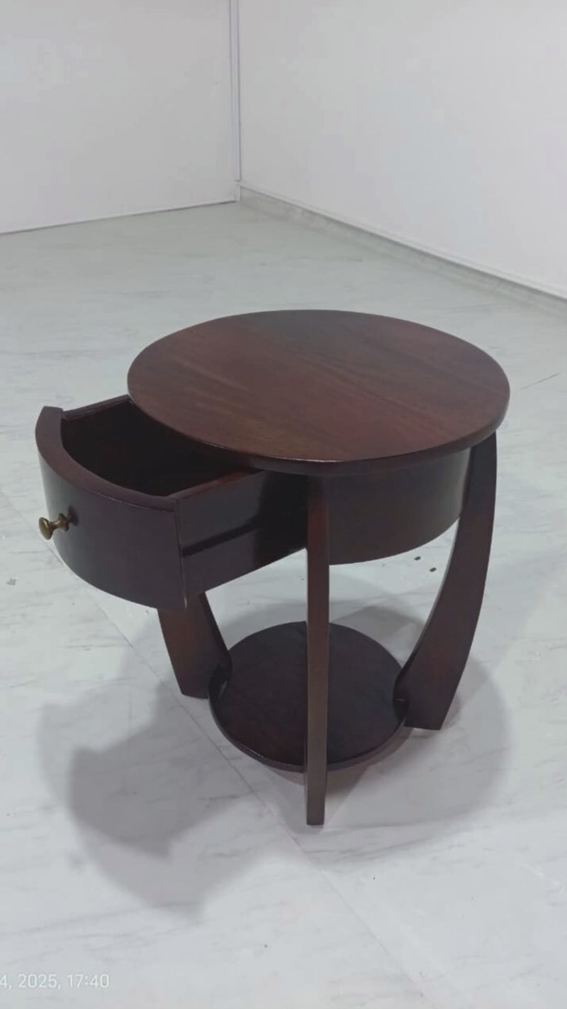 Athena Side Table - Sheesham Walnut