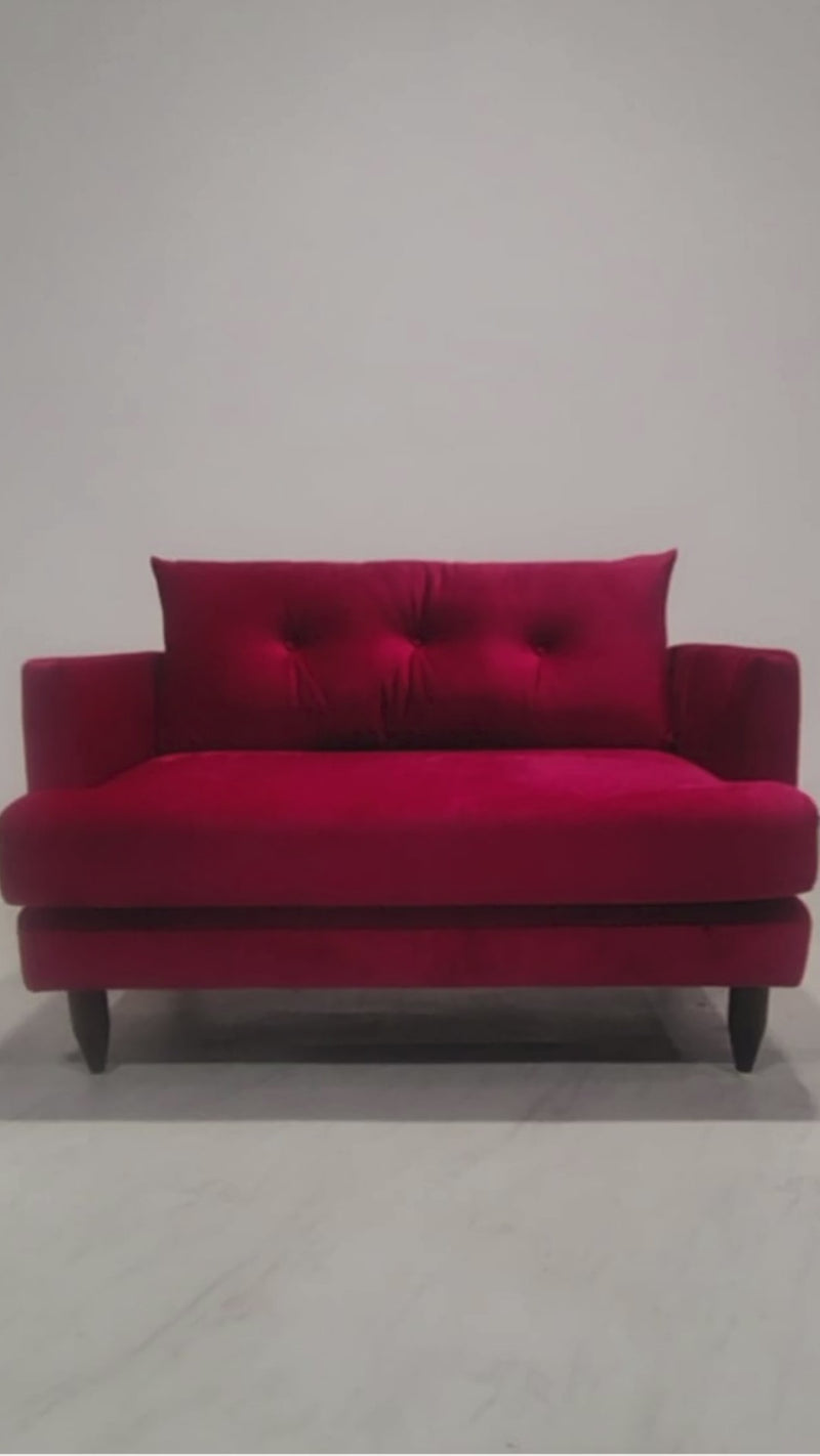 Islay Love Seat Sofa - 45" - Sangria Red
