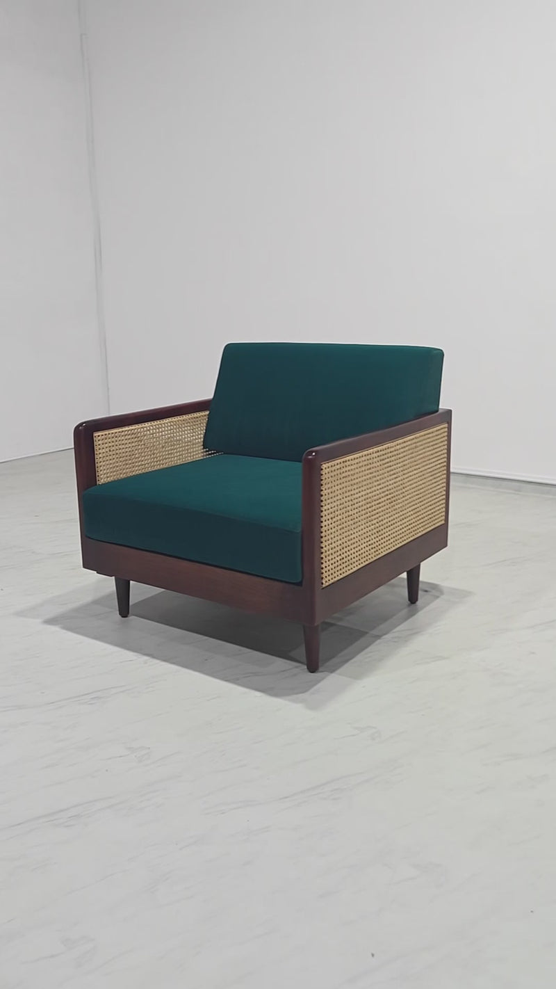 Fry Rattan 1 Seater Sofa - 33.5" - Isle of Pines