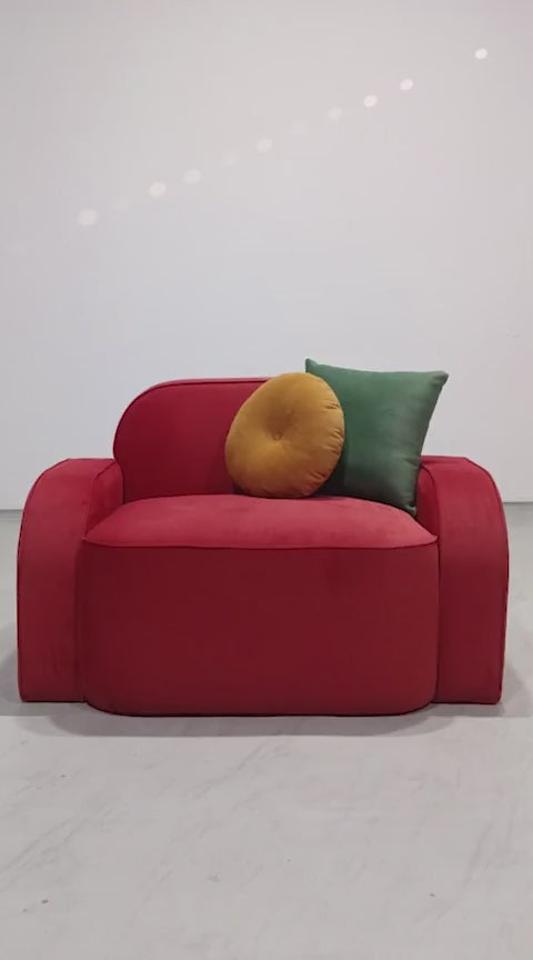 Aurora 1 Seater Sofa - Tangerine