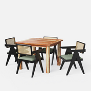 Roma-Pierre Luxury Dining Set - 4,6 & 8 Seater/ All sizes - Crafts Mill Bespoke Furniture - Dining