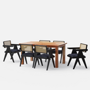 Roma-Pierre Luxury Dining Set - 4,6 & 8 Seater/ All sizes - Crafts Mill Bespoke Furniture - Dining