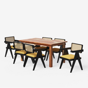 Roma-Pierre Luxury Dining Set - 4,6 & 8 Seater/ All sizes - Crafts Mill Bespoke Furniture - Dining