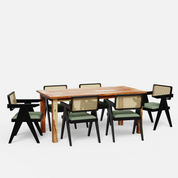 Roma-Pierre Luxury Dining Set - 4,6 & 8 Seater/ All sizes - Crafts Mill Bespoke Furniture - Dining