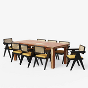 Roma-Pierre Luxury Dining Set - 4,6 & 8 Seater/ All sizes - Crafts Mill Bespoke Furniture - Dining