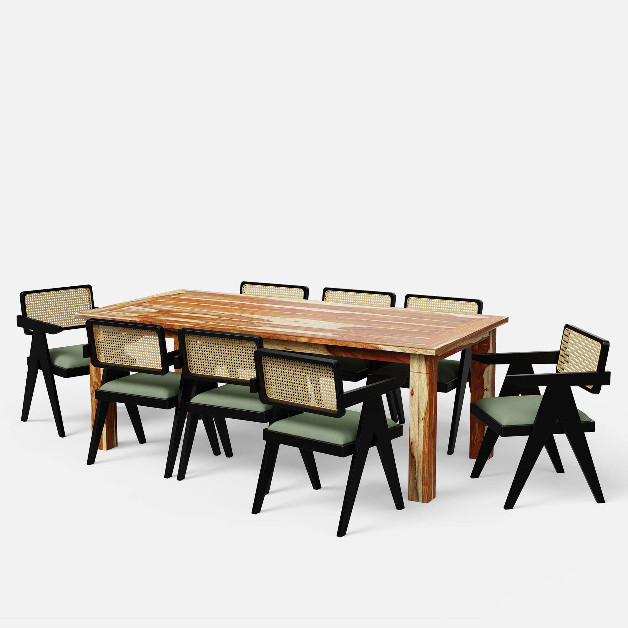 Roma-Pierre Luxury Dining Set - 4,6 & 8 Seater/ All sizes - Crafts Mill Bespoke Furniture - Dining