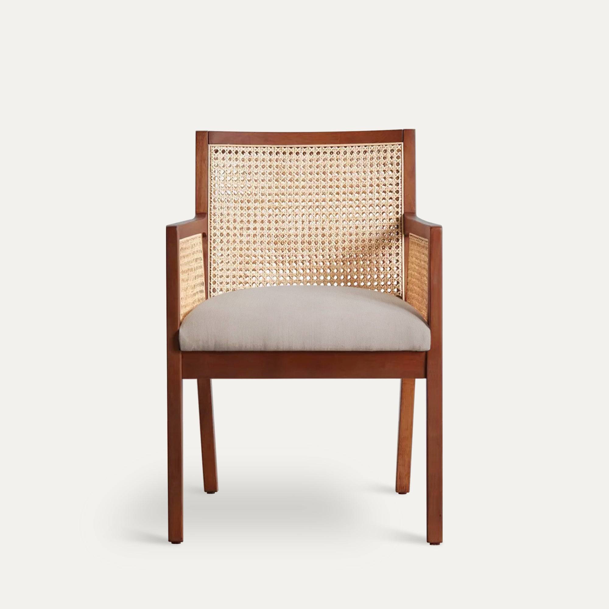 Kipling Upholstered Rattan Chair