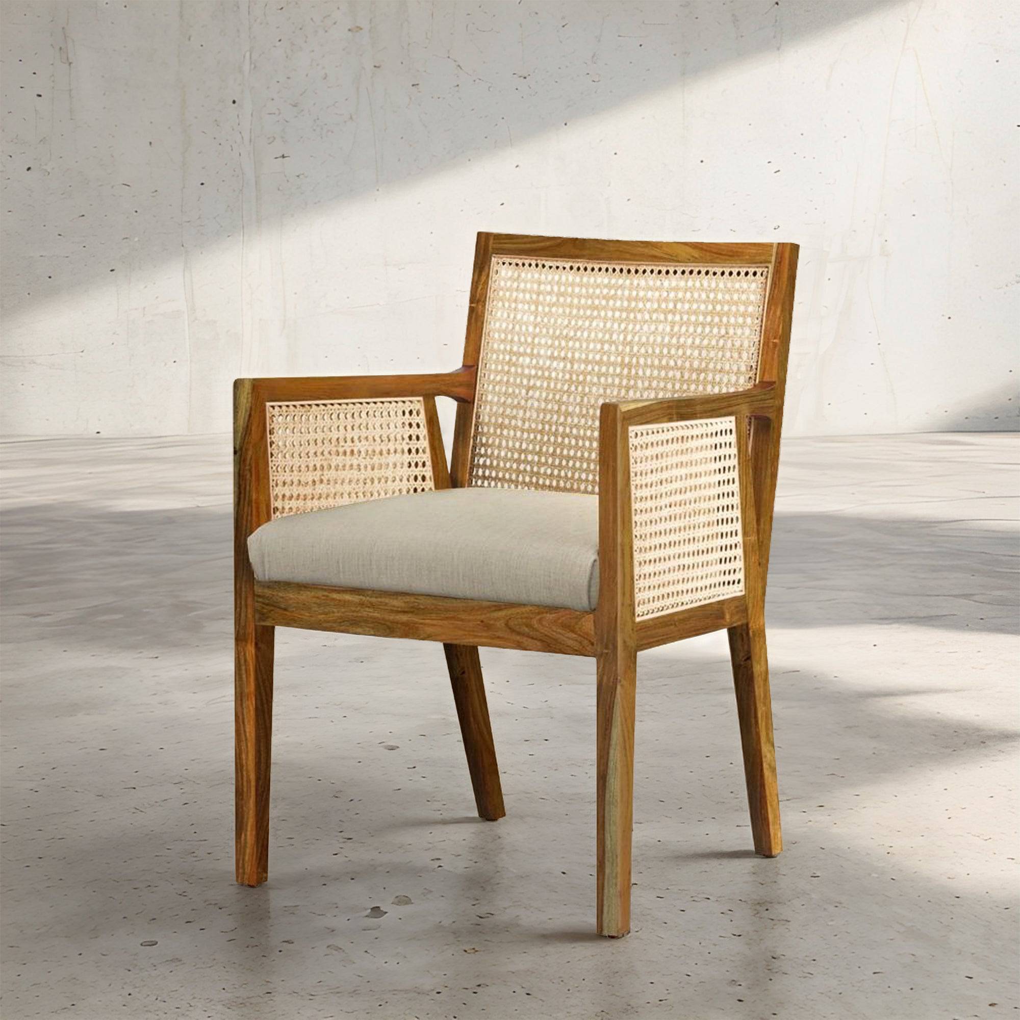 Padded Rattan Chair Kipling Upholstered Rattan Chair | Crafts Mill Bespoke Furniture