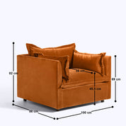 Caprice 1 Seater Sofa - 39"