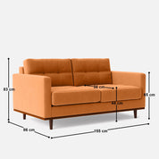 Svalbard 2 Seater Sofa - 61"