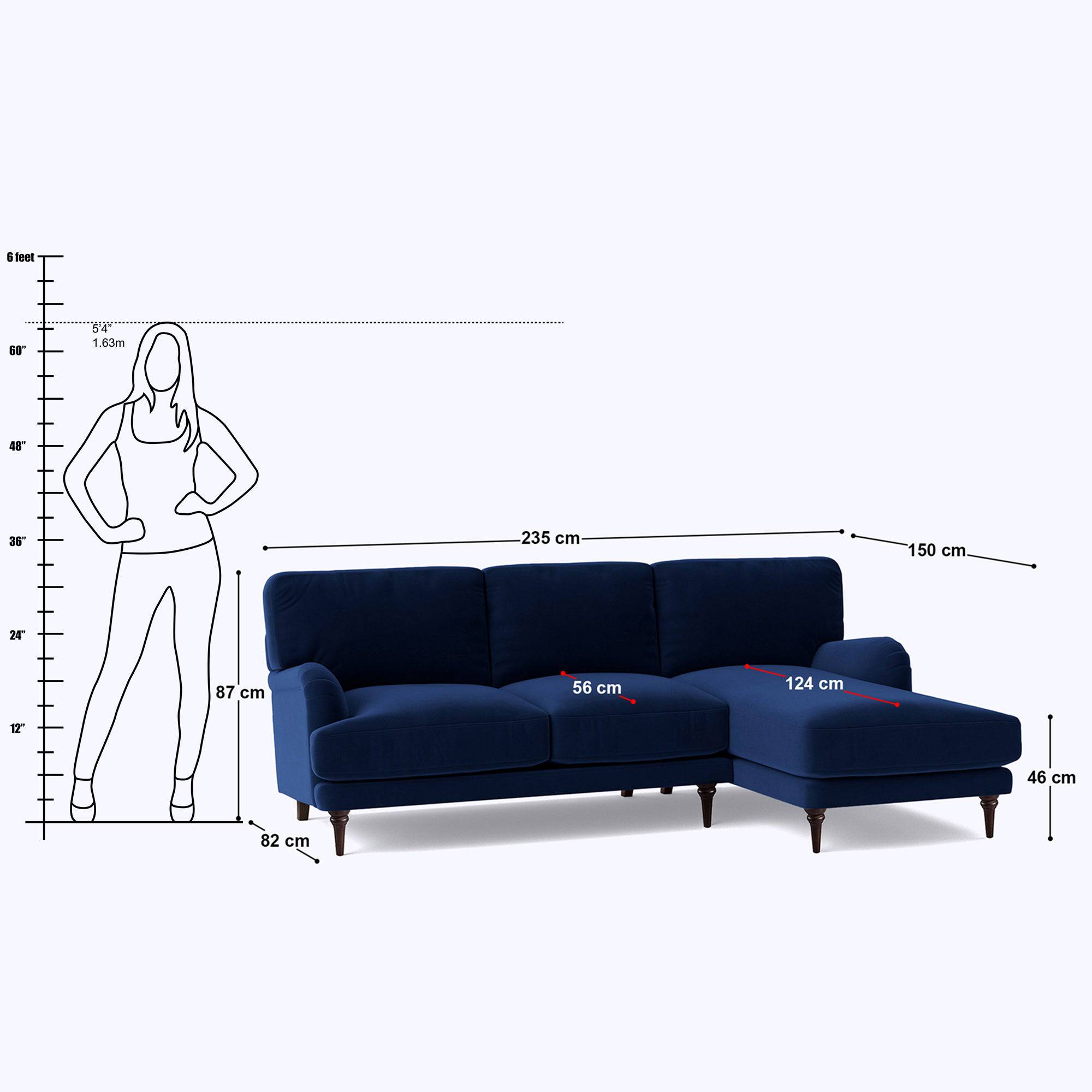 Carlbury L Shape Sofa - 92.5"