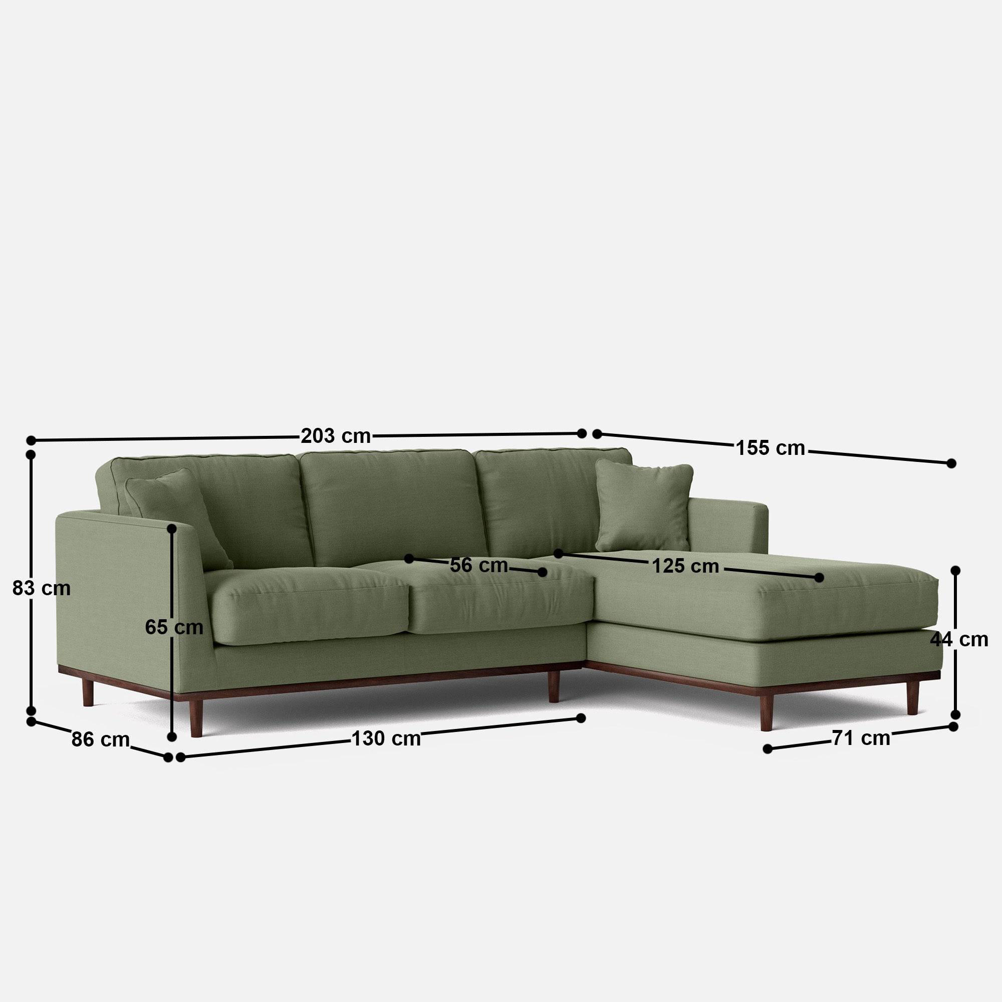 Nord L Shaped Sofa - 80"