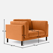 Sven Love Seat Sofa - 53"