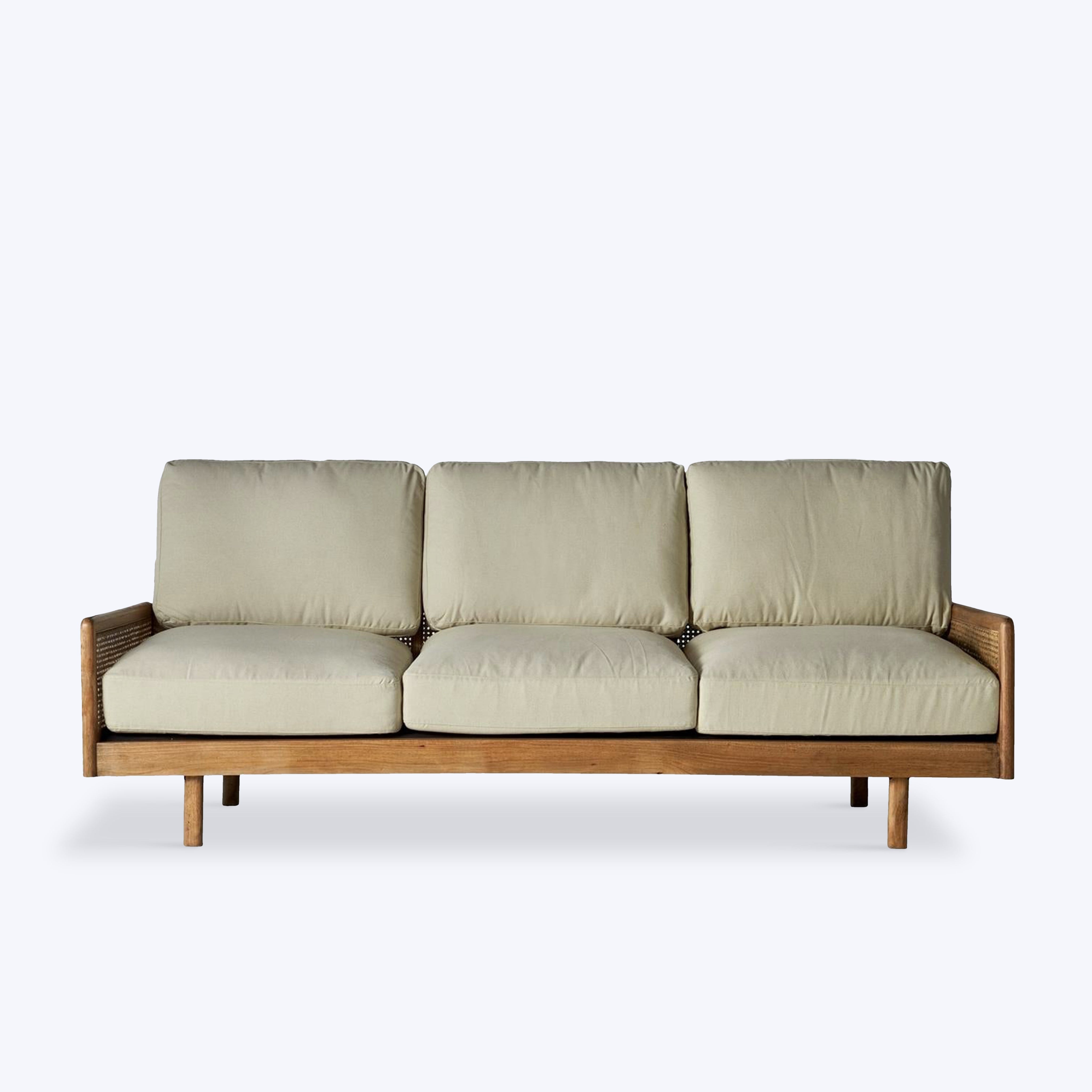 Ramon Rattan 3 Seater Sofa - 90.5"