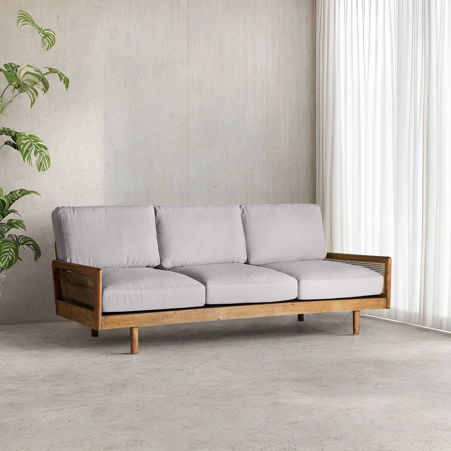 Ramon Rattan 3 Seater Sofa - 90.5"