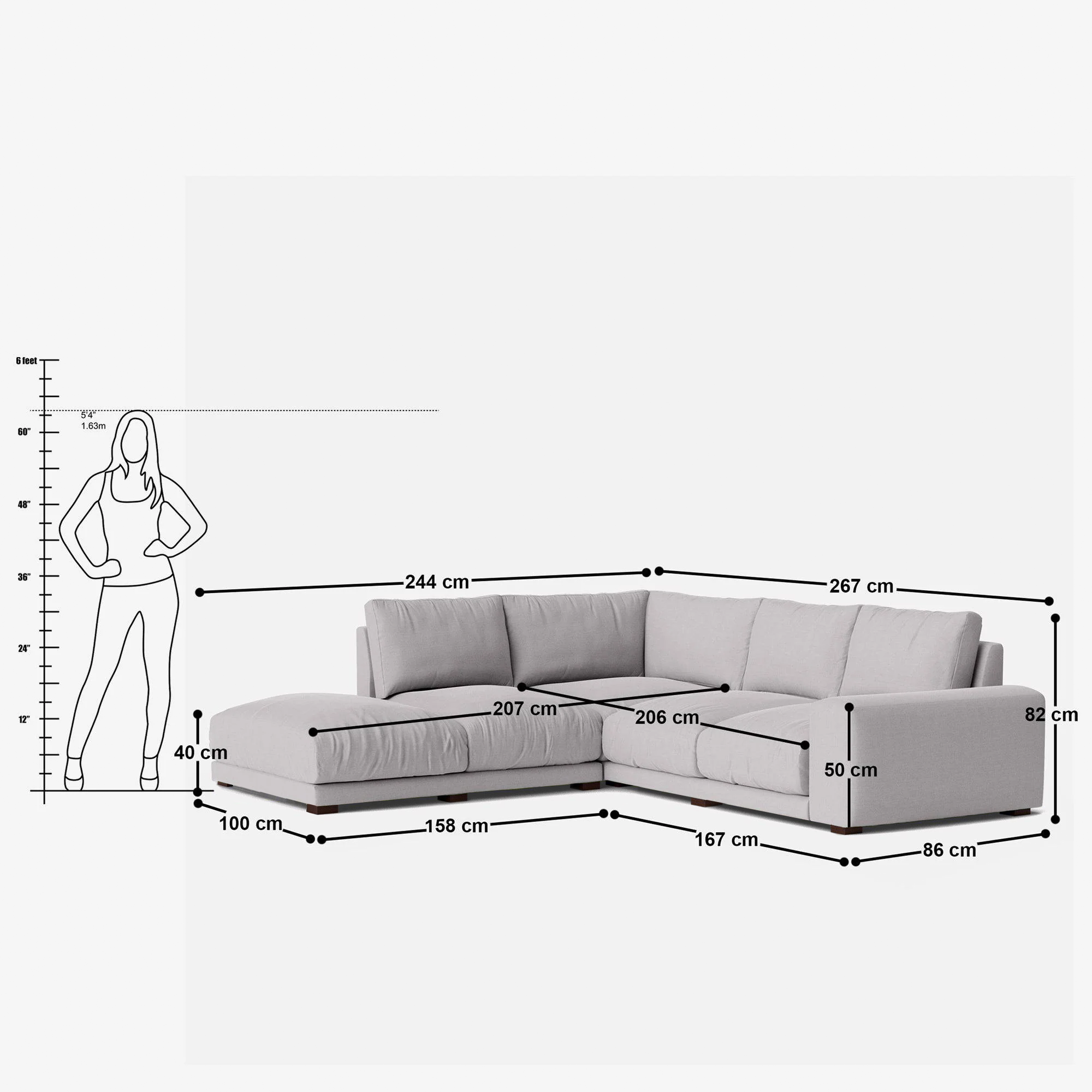 Derek L Shape Sofa - Crafts Mill Bespoke Furniture - Sofas & Accent Chairs