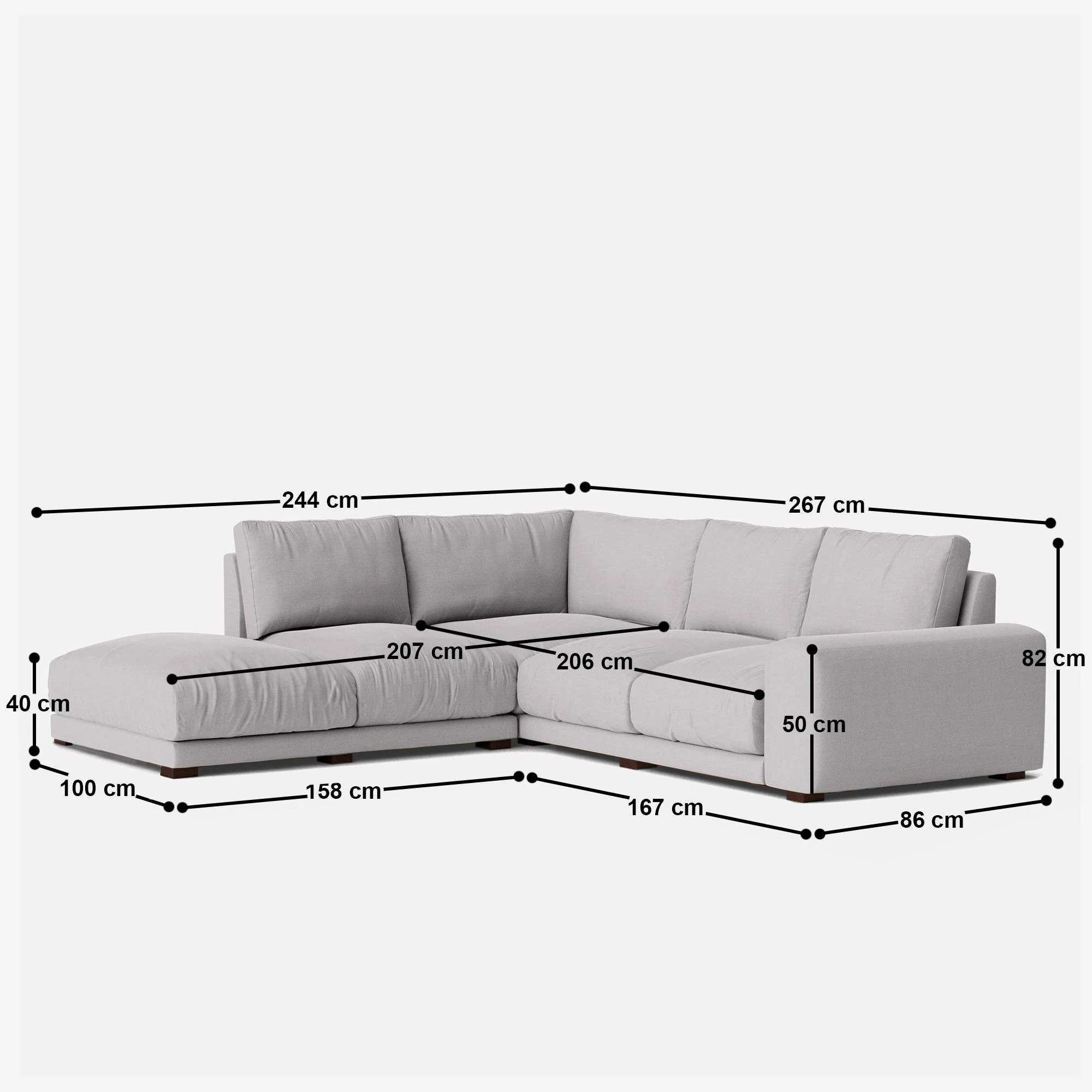 Derek L Shape Sofa - Crafts Mill Bespoke Furniture - Sofas & Accent Chairs