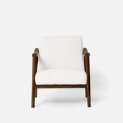 Zen Accent Chair -Walnut Finish on Sheesham Wood