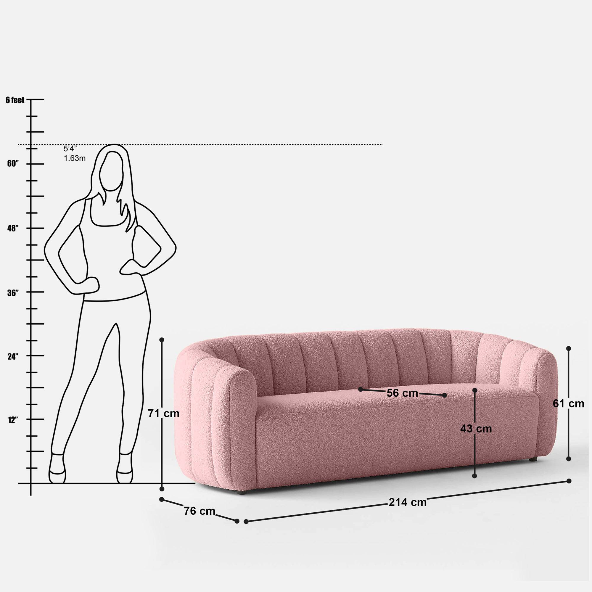 Alba 3 Seater Sofa - 84"