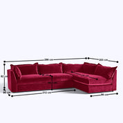 Caprice L Shape Sofa - 117"