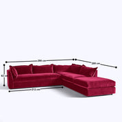 Caprice L Shape Sofa - 117"