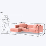 Brian L Shaped Sofa - 85"