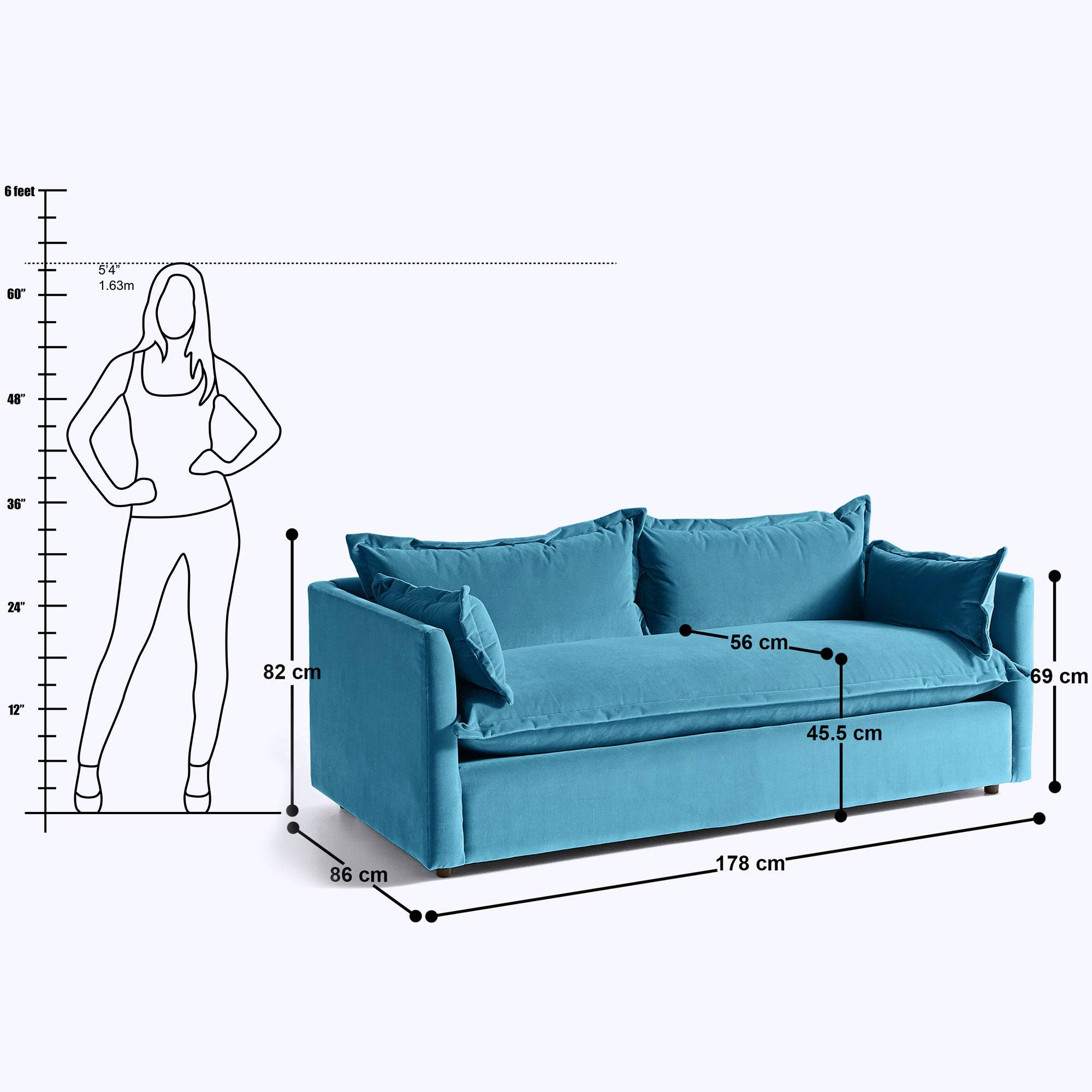 Caprice 3 Seater Sofa - 70"